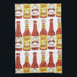 HOT ZEGT Spicy Cat Picante White Theedoek<br><div class="desc">Decoreer je keuken met deze leuke hete saushanddoek. Het maakt een geweldige huisopwarming of een cadeau ter gelegenheid van de verjaardag! U kunt het aanpassen en tekst ook toevoegen. Bekijk mijn winkel voor nog veel meer kleuren en patronen,  plus bijpassende keukenspullen!</div>