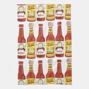 HOT ZEGT Spicy Cat Picante White Theedoek