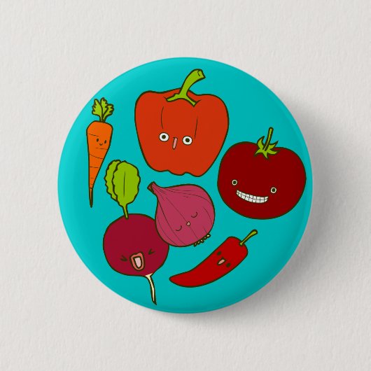 Hot & Zesty groenten Button in de wieg (Voorkant)