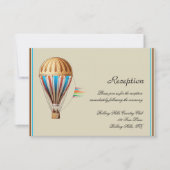  hotair ballonbruiloft kaart (Voorkant)
