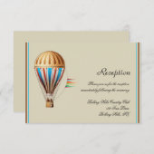  hotair ballonbruiloft kaart (Voorkant / Achterkant)