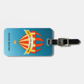 Hotair Balloon Bagagelabel (Voorkant horizontaal)