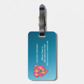 Hotair Balloon Bagagelabel (Achterkant verticaal)