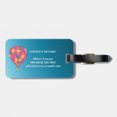 Hotair Balloon Bagagelabel (Achterkant horizontaal)