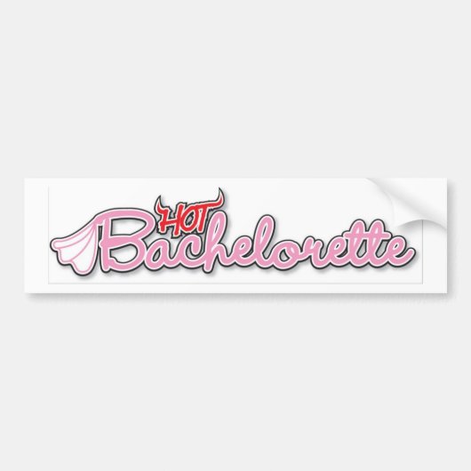 hotbachelorette bumper sticker (Voorkant)