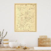 Hotchkiss Kaart Antietam. Poster (Keuken)