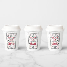 hotco's die hier zijn kerstfeest papieren bekers