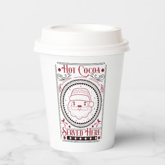 hotco's die hier zijn kerstfeest papieren bekers (Voorkant)