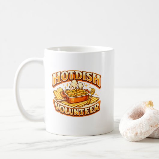 HOTDISH Vrijwilliger Koffiemok (Met donut)