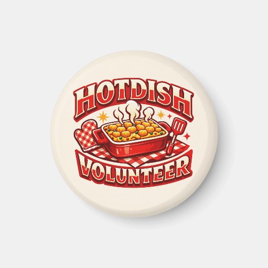 HOTDISH Vrijwilliger Magneet (Voorkant)