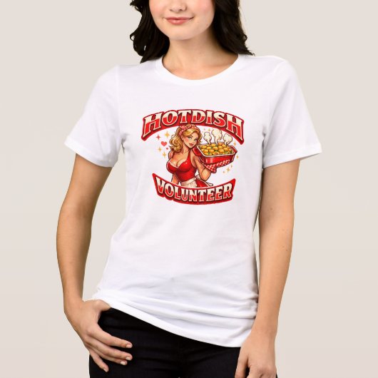 HOTDISH-vrijwilliger Tri-Blend Shirt (Voorkant)