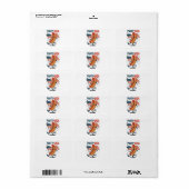 Hotdog 4 juli vuurwerk Onafhankelijkheidsdag Etiket (Full Sheet)