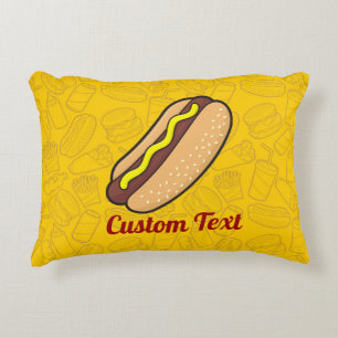 Hotdog Accent Pillow Accent Kussen
