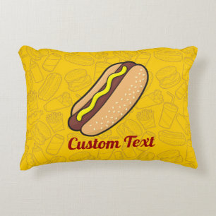 Hotdog Accent Pillow Kussen