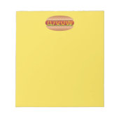 Hotdog afbeelding notitieblok (Voorkant)