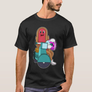Hotdog als Biker met Scooter.PNG T-shirt