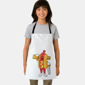 Hotdog als Carpenter met Saw & Hood Schort (Insitu)