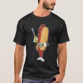 Hotdog als Mechanic met Tool T-shirt (Voorkant)