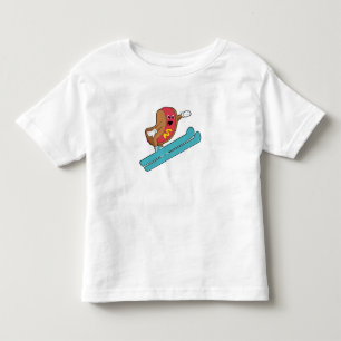 Hotdog als skijumper met Ski.PNG Kinder Shirts