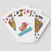 Hotdog als skijumper met Ski.PNG Pokerkaarten (Achterkant)
