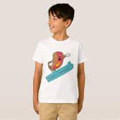 Hotdog als skijumper met Ski.PNG T-shirt (Voorkant volledig)