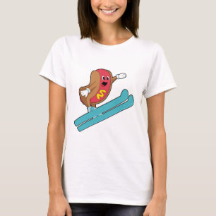 Hotdog als skijumper met Ski.PNG T-shirt