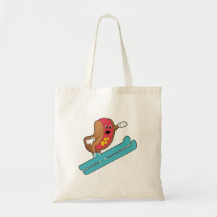 Hotdog als skijumper met Ski.PNG Tote Bag