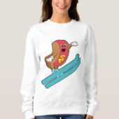Hotdog als skijumper met Ski.PNG Trui (Voorkant)