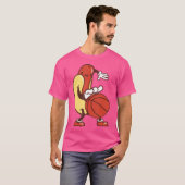 hotdog-basketbal t-shirt (Voorkant volledig)