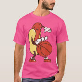 hotdog-basketbal t-shirt (Voorkant)