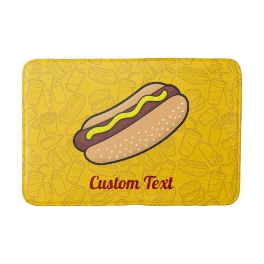 Hotdog Bathroom Mat (Voorkant)