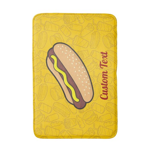 Hotdog Bathroom Mat (Voorkant Verticaal)