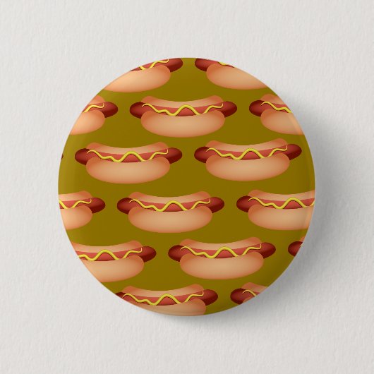 Hotdog-behangpapier Ronde Button 5,7 Cm (Voorkant)