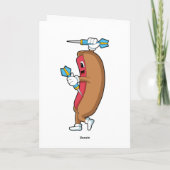 Hotdog bij darten met Dart.PNG Kaart (Achterkant)