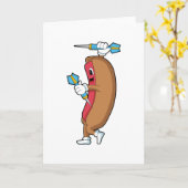 Hotdog bij darten met Dart.PNG Kaart (Gele Bloem)