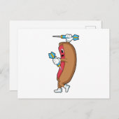 Hotdog bij Darts met Dart.PNG Briefkaart (Voorkant / Achterkant)