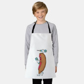 Hotdog bij Darts met Dart.PNG Schort (Gedragen)