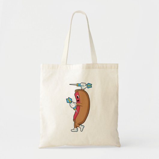 Hotdog bij Darts met Dart.PNG Tote Bag (Voorkant)