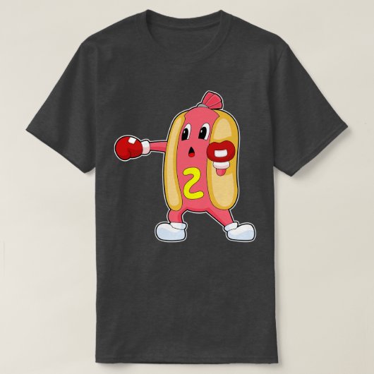 Hotdog Bokshandschoenen Boksen T-shirt (Design voorkant)