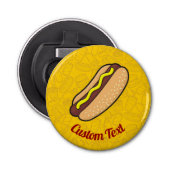 Hotdog Bottle Open Button Flesopener (Voorkant)