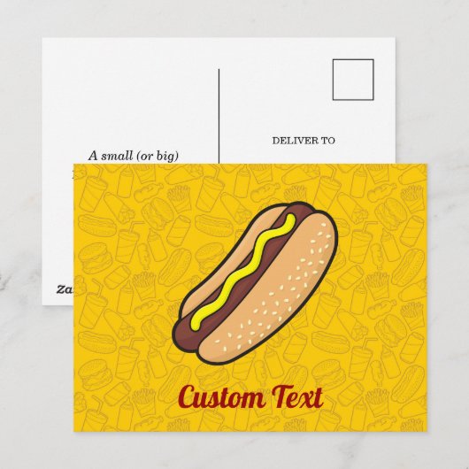 Hotdog Briefkaart (Voorkant / Achterkant)