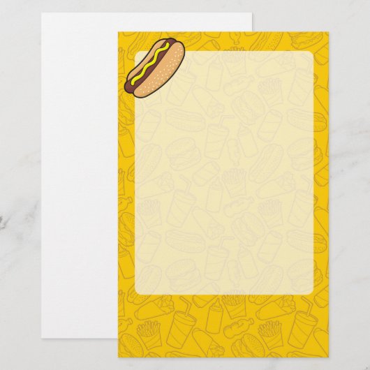 Hotdog Briefpapier (Voorkant / Achterkant)