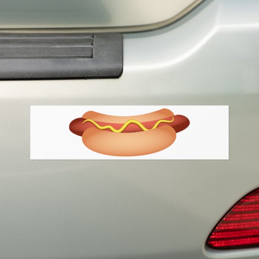 Hotdog Bumpersticker (Op auto)