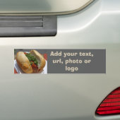 HotDog BumperSticker (verander pic/tekst rechts) (Op auto)