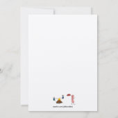 Hotdog Camping-reisuitnodiging Kaart (Achterkant)