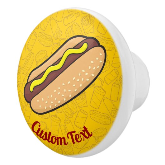 Hotdog Ceramic Knob. Keramische Knop (Rechts)