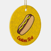 Hotdog Ceramic Ornament (Rechts)