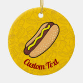Hotdog Ceramic Ornament (Voorkant)