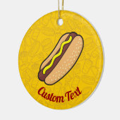 Hotdog Ceramic Ornament (Links)