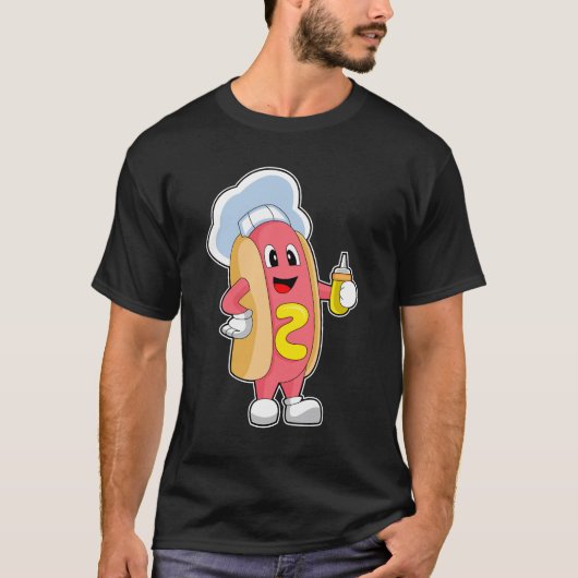 Hotdog Chef Mustard T-shirt (Voorkant)